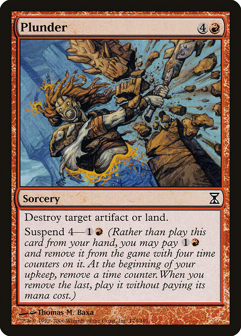 Plunder - Time Spiral Magic card