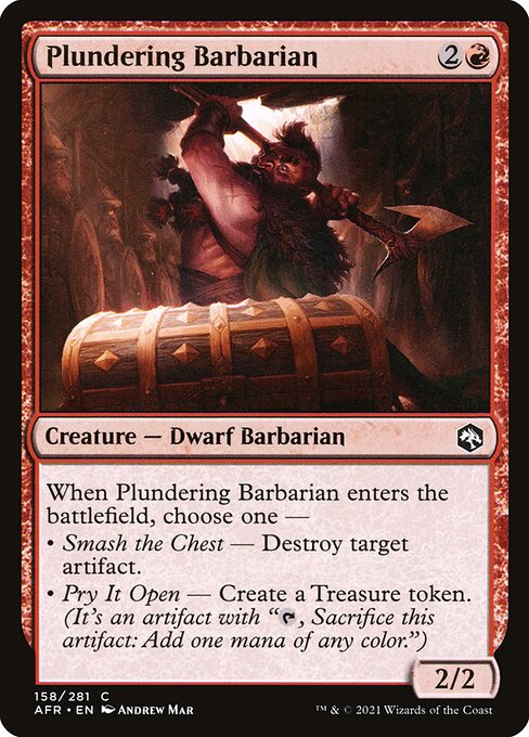 Plundering Barbarian - Adventures in the Forgotten Realms Magic card