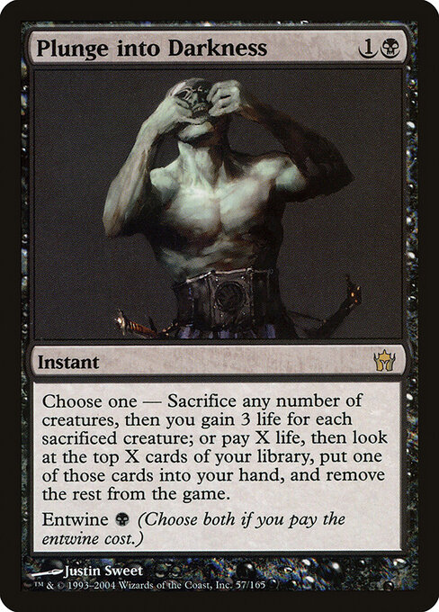 Plunge into Darkness - Fifth Dawn Magic card