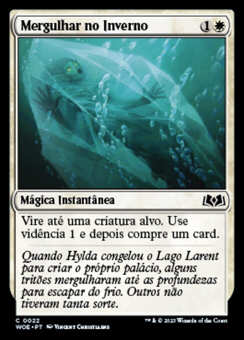 Immergere nell'Inverno (Plunge into Winter) - Wilds of Eldraine (#22) - Illustrated by Vincent Christiaens - Magic: The Gathering Card