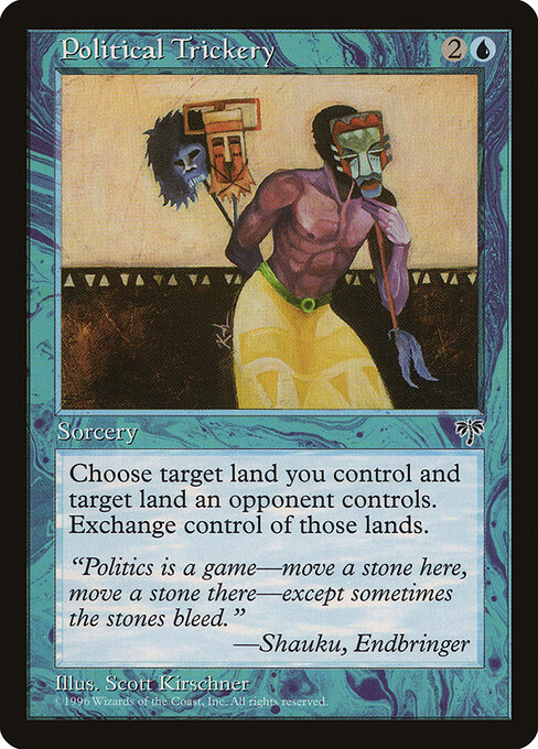 Political Trickery - Mirage Magic card