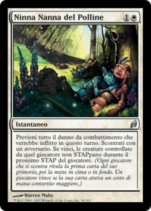 Ninna Nanna del Polline (Pollen Lullaby) - Lorwyn (#36) - Illustrated by Warren Mahy - Magic: The Gathering Card