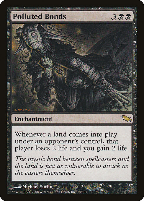 Polluted Bonds - Shadowmoor Magic card