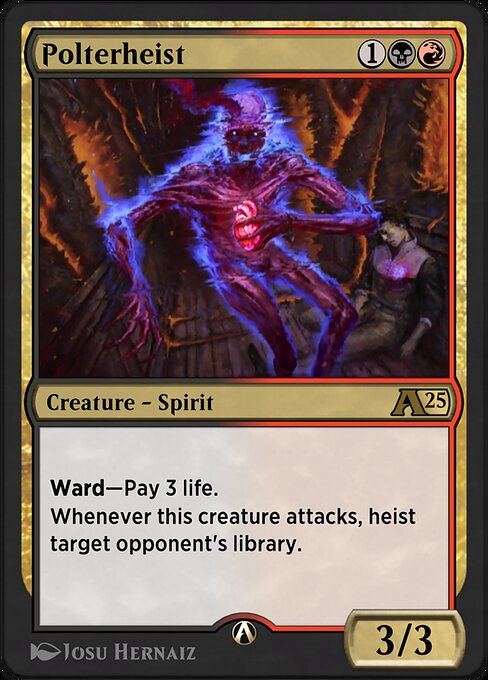 Polterheist - Alchemy: Duskmourn (#26) - Illustrated by Josu Hernaiz - Magic: The Gathering Card
