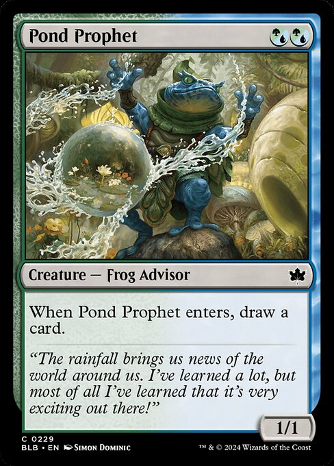 Pond Prophet - Bloomburrow Magic card