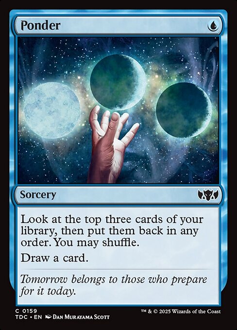 Ponder - Tarkir: Dragonstorm Commander Magic card