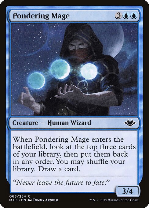 Pondering Mage - Modern Horizons Magic card