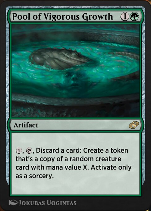 Pool of Vigorous Growth - Jumpstart: Historic Horizons (#28) - Illustrated by Jokubas Uogintas - Magic: The Gathering Card