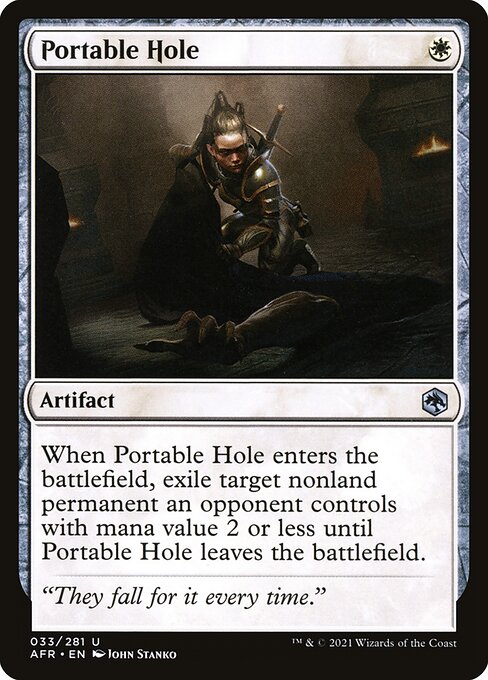 Portable Hole - Adventures in the Forgotten Realms (#33) - Illustrated by John Stanko - Magic: The Gathering Card