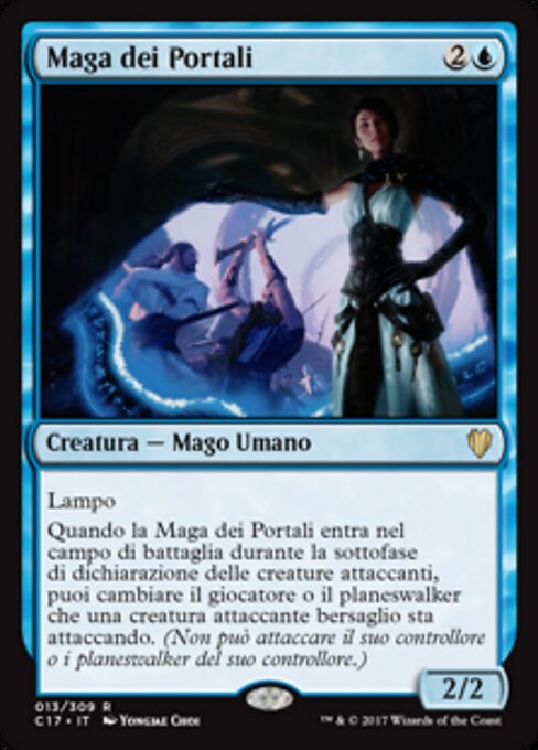 門の魔道士 (Portal Mage) - Commander 2020 (#122) - Illustrated by Yongjae Choi - Magic: The Gathering Card