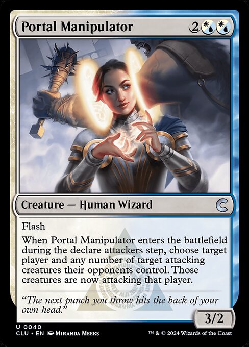Portal Manipulator - Ravnica: Clue Edition (#40) - Illustrated by Miranda Meeks - Magic: The Gathering Card
