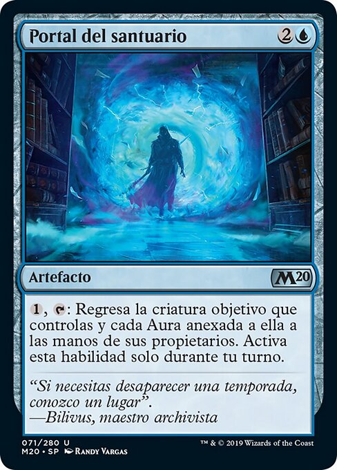 Portail du sanctuaire (Portal of Sanctuary) - Core Set 2020 (#71) - Illustrated by Randy Vargas - Magic: The Gathering Card