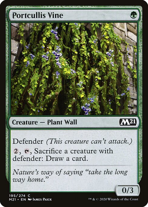 Portcullis Vine - Core Set 2021 Magic card