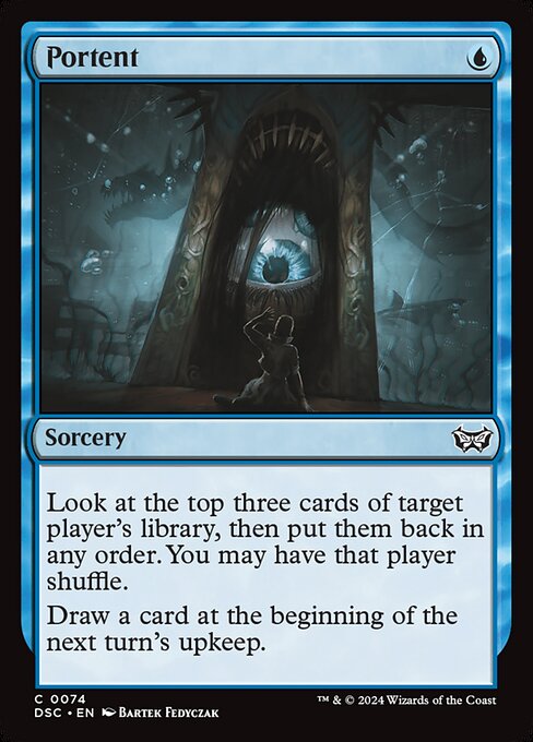 Portent - Duskmourn: House of Horror Commander Magic card