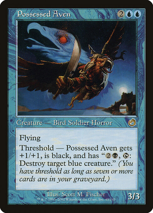 Possessed Aven - Torment Magic card