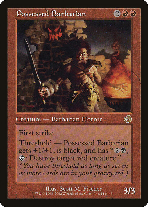 Possessed Barbarian - Torment Magic card