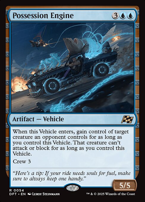 Possession Engine - Aetherdrift (#54) - Illustrated by Leroy Steinmann - Magic: The Gathering Card