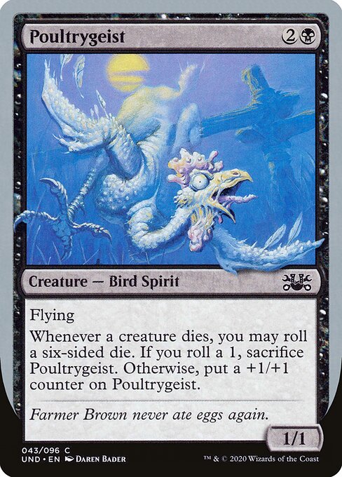 Poultrygeist - Unsanctioned (#43) - Illustrated by Daren Bader - Magic: The Gathering Card