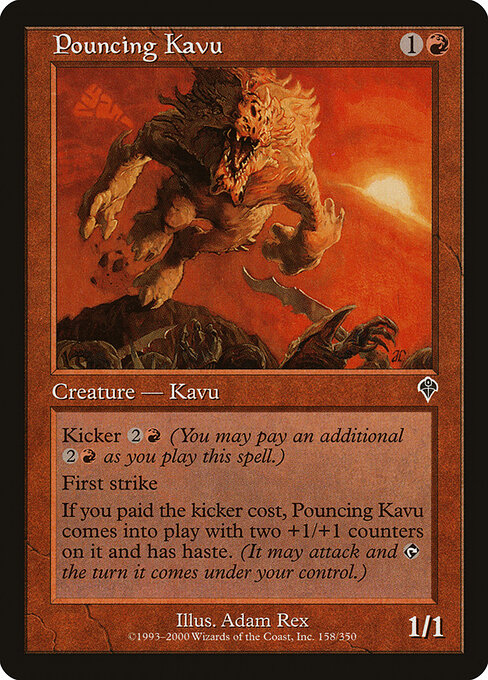 Pouncing Kavu - Invasion Magic card