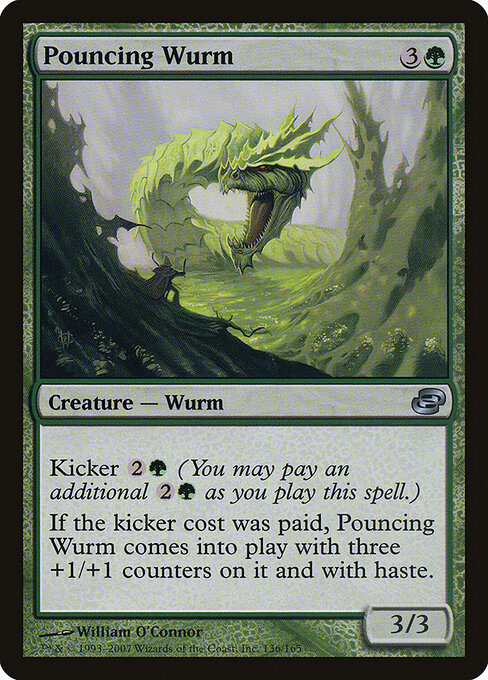 Pouncing Wurm - Planar Chaos Magic card