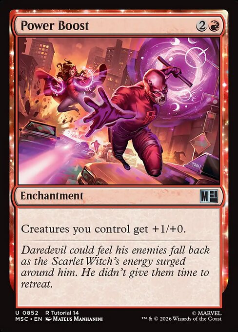 Power Boost - Marvel Super Heroes Commander Magic card