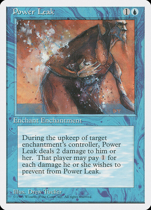 Power Leak - Fourth Edition Magic card
