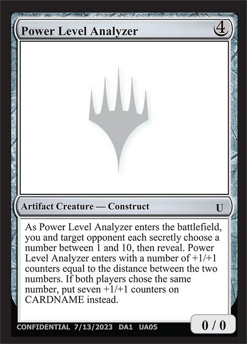 Power Level Analyzer - Unknown Event Magic card