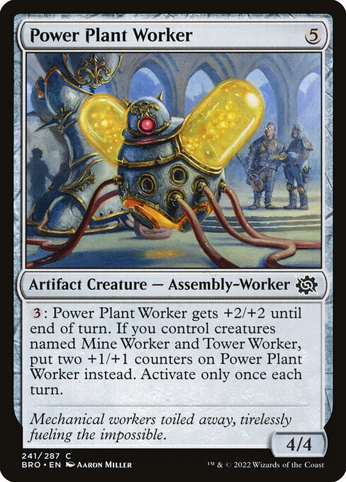 Power Plant Worker - The Brothers' War Magic card