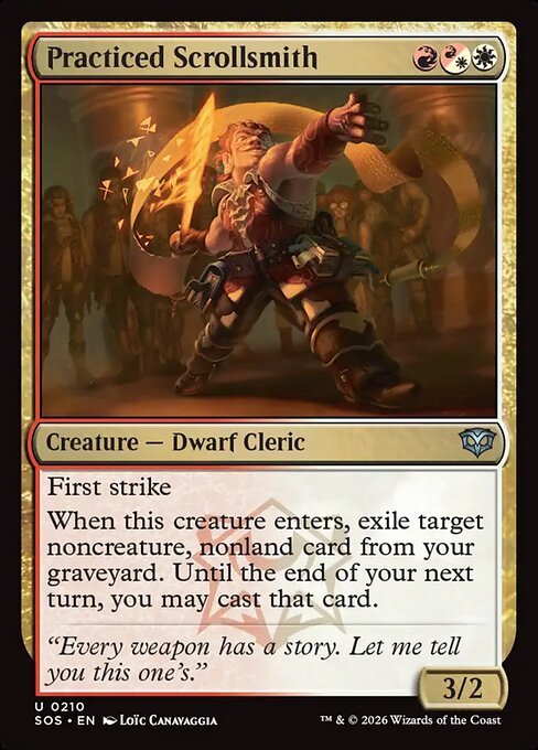 Practiced Scrollsmith - Secrets of Strixhaven Magic card