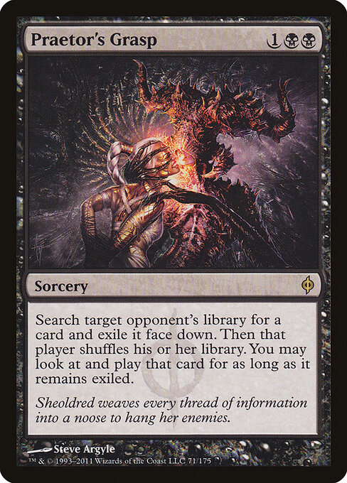 Praetor's Grasp - New Phyrexia (#71) - Illustrated by Steve Argyle - Magic: The Gathering Card