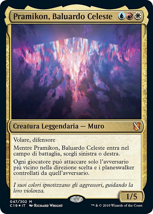 Pramikon, Baluardo Celeste (Pramikon, Sky Rampart) - Commander 2019 (#47) - Illustrated by Richard Wright - Magic: The Gathering Card