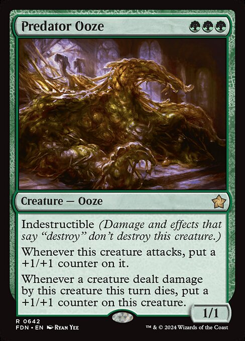 Predator Ooze - Foundations Magic card