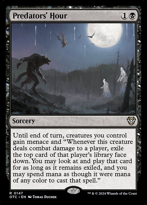 Predators' Hour - Outlaws of Thunder Junction Commander Magic card