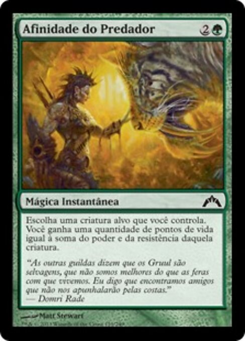 Relation de prédateurs (Predator's Rapport) - Gatecrash (#129) - Illustrated by Matt Stewart - Magic: The Gathering Card