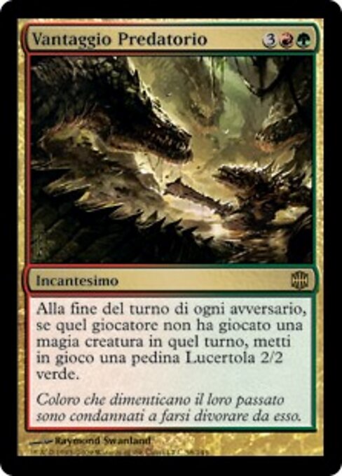 Vorteil der Raubtiere (Predatory Advantage) - Alara Reborn (#58) - Illustrated by Raymond Swanland - Magic: The Gathering Card