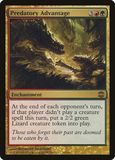 Predatory Advantage - Alara Reborn Magic card
