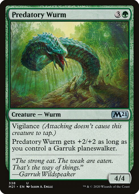 Predatory Wurm - Core Set 2021 Magic card