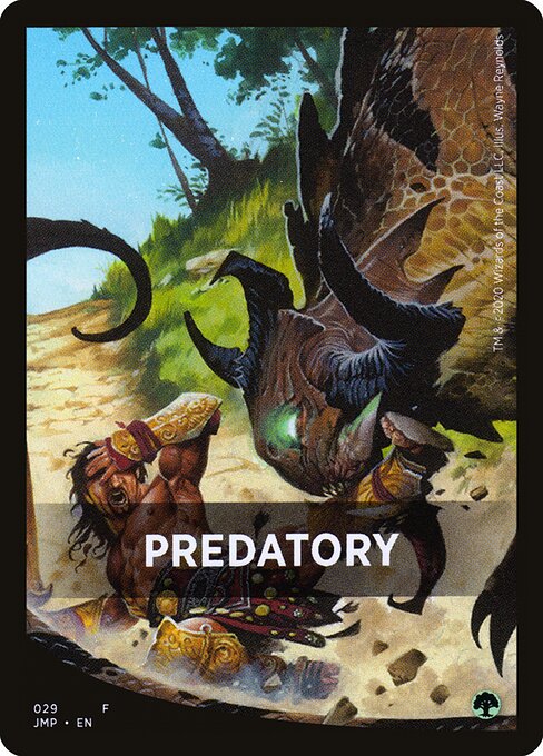 Predatory - Jumpstart Front Cards (#29) - Illustrated by Wayne Reynolds - Magic: The Gathering Card