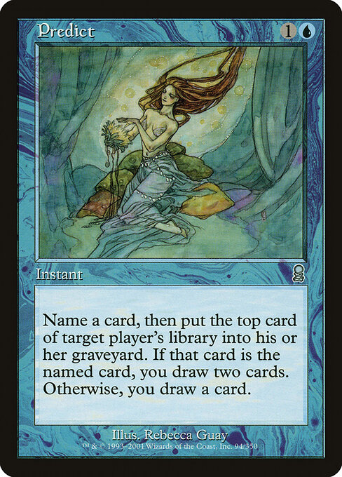Predict - Odyssey (#94) - Illustrated by Rebecca Guay - Magic: The Gathering Card