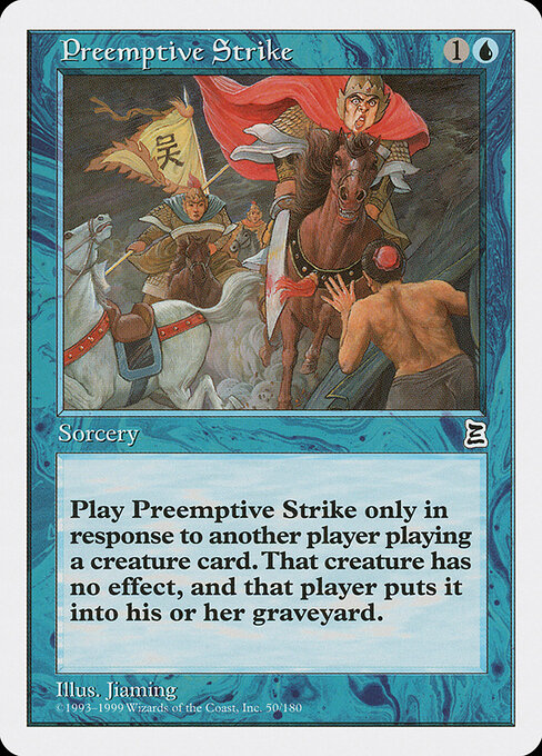 Preemptive Strike - Portal Three Kingdoms Magic card