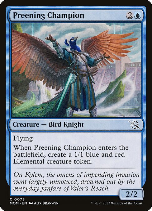 Preening Champion - March of the Machine Magic card