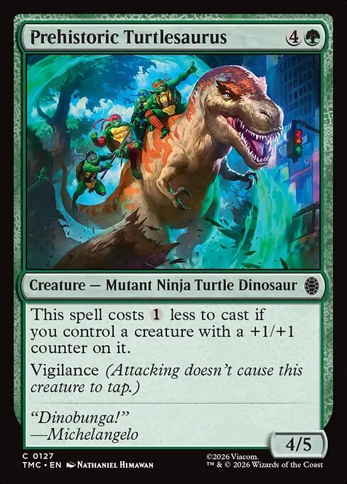 Prehistoric Turtlesaurus - Teenage Mutant Ninja Turtles Eternal Magic card