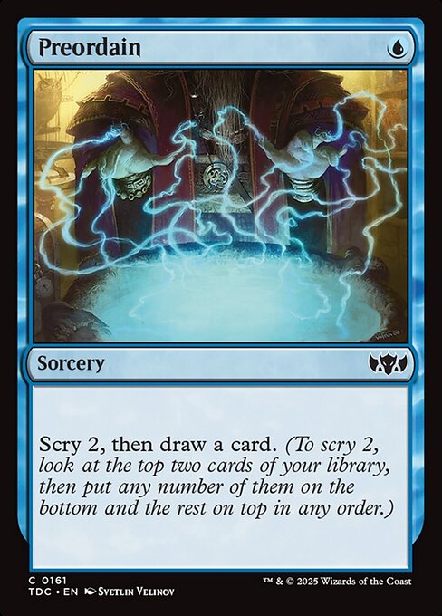 Preordain - Tarkir: Dragonstorm Commander Magic card
