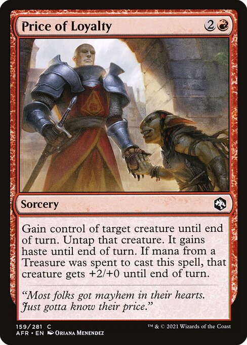 Price of Loyalty - Adventures in the Forgotten Realms Magic card
