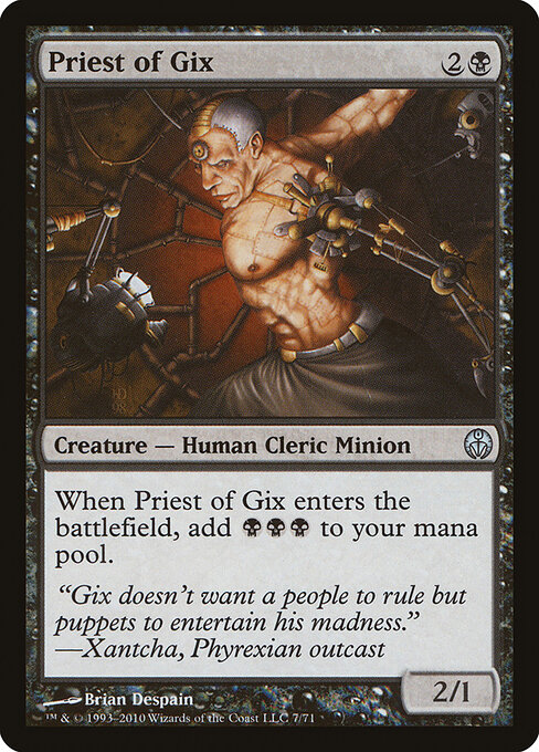Priest of Gix - Duel Decks: Phyrexia vs. the Coalition Magic card