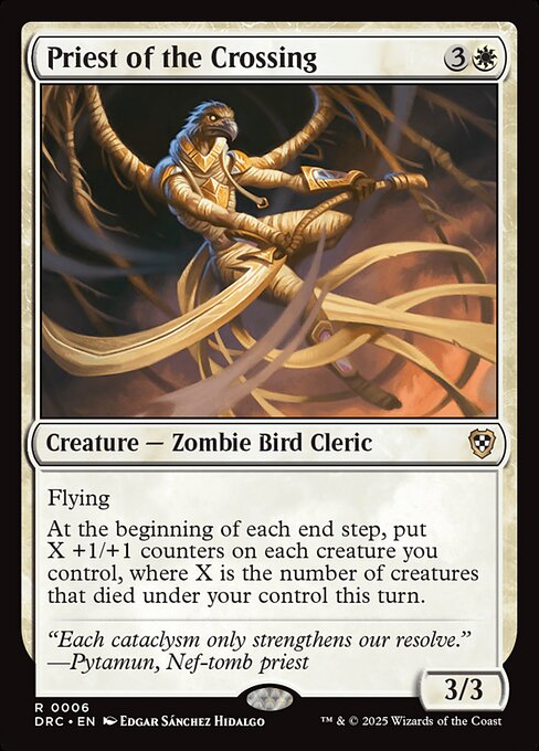Priest of the Crossing - Aetherdrift Commander Magic card