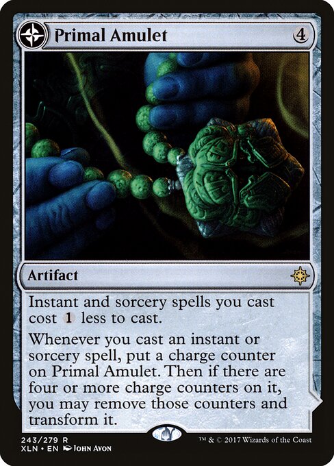 Primal Amulet // Primal Wellspring - Ixalan Magic card
