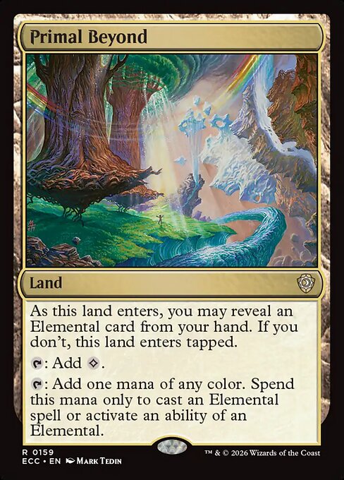 Primal Beyond - Lorwyn Eclipsed Commander (#159) - Illustrated by Mark Tedin - Magic: The Gathering Card
