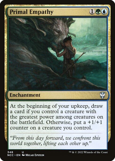 Primal Empathy - New Capenna Commander Magic card