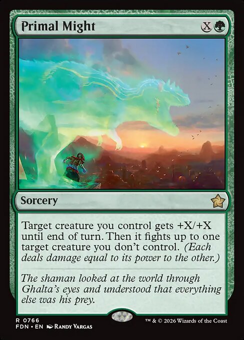 Primal Might - Foundations Magic card